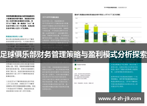 足球俱乐部财务管理策略与盈利模式分析探索